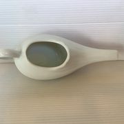 White porcelain sauceboat antique baby bottle