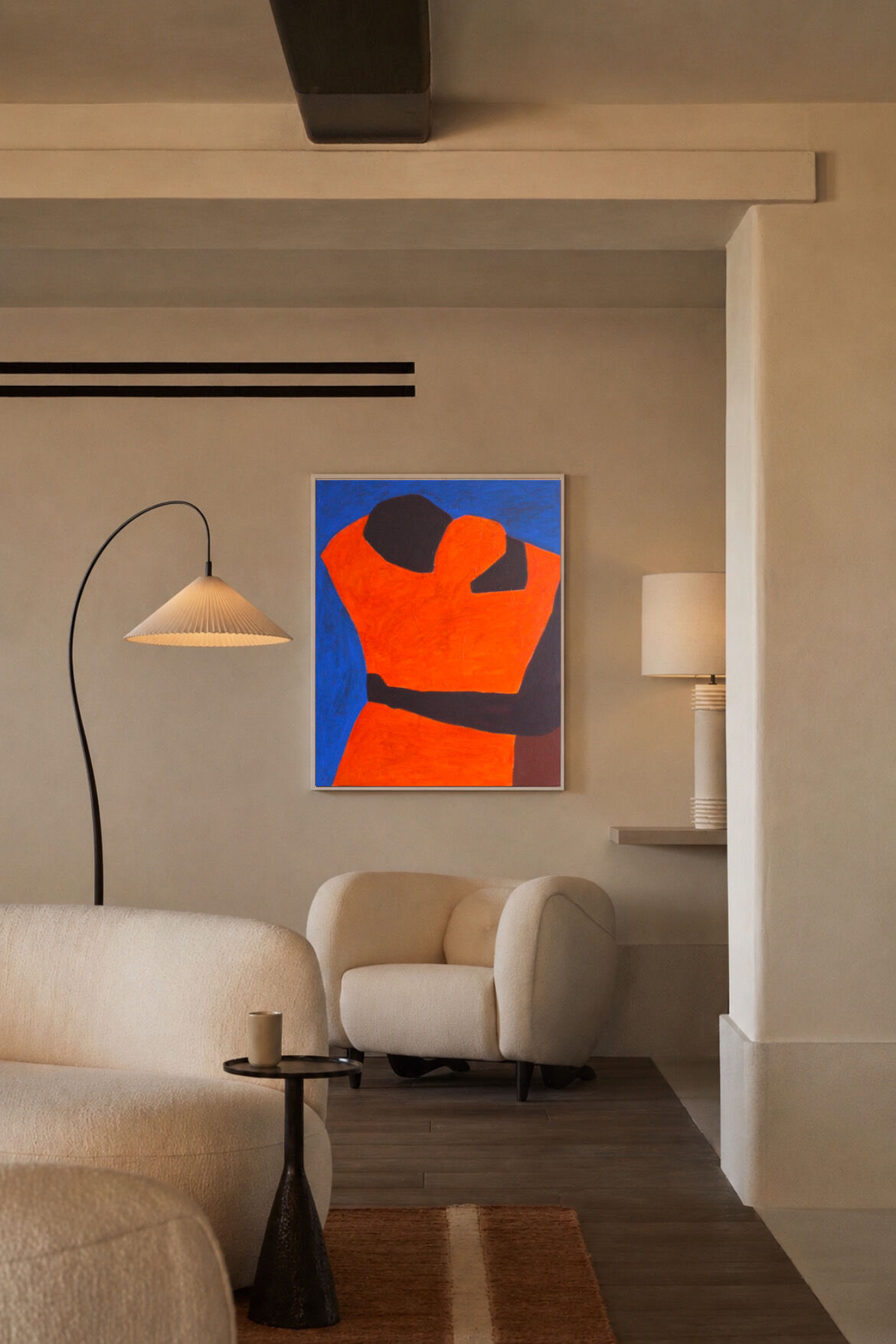 Close to You, contemporary minimalist painting.