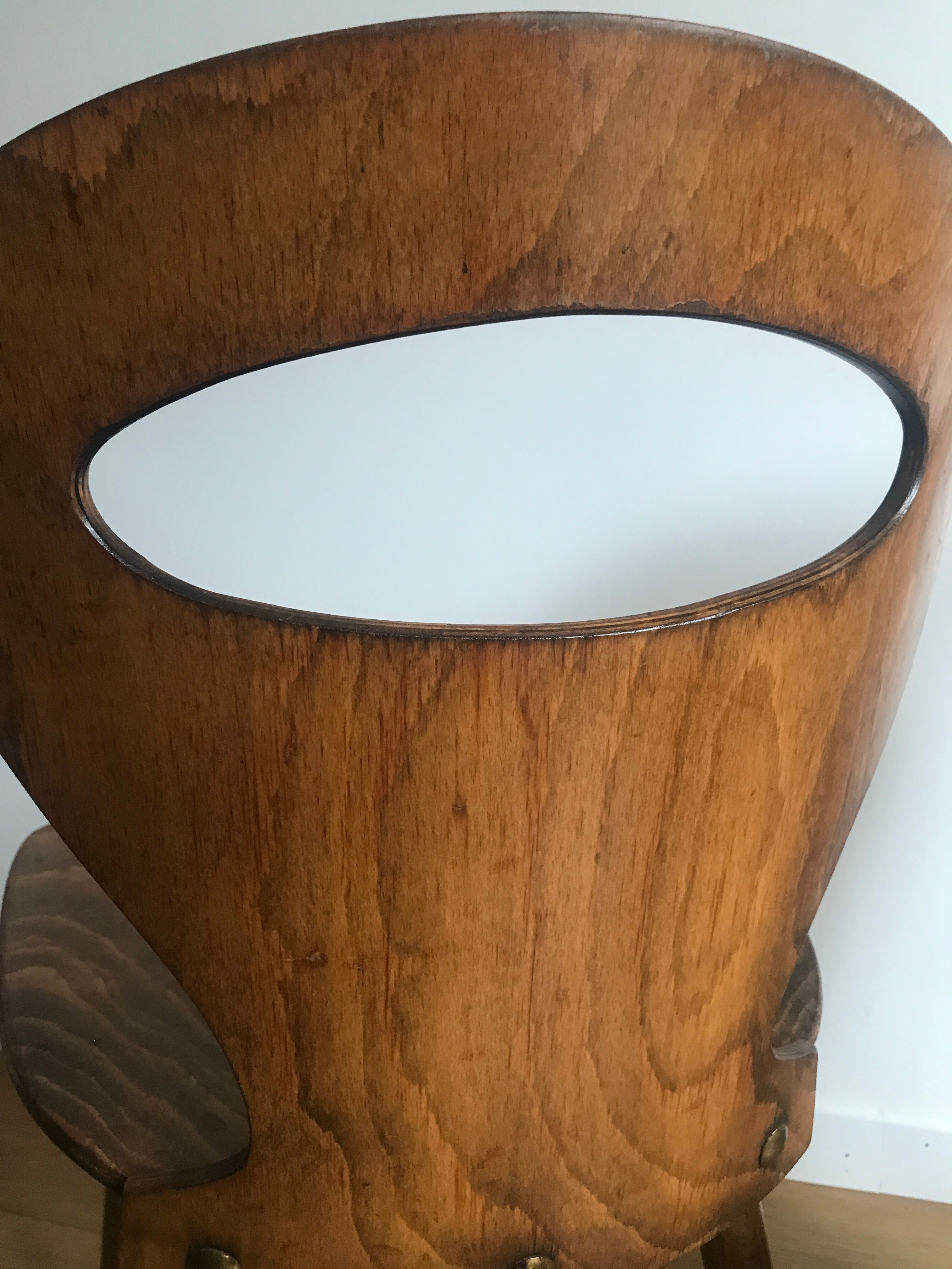 Pair of bistro chairs "rustic" model of baumann called "ant"