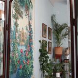 Triptych mirror 1900 with beveled mirrors, 88/42 x 68 cm