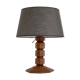 Art deco solid oak lamp