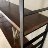 Vintage wall-mounted bookcase shelves in Rio rosewood