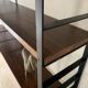 Vintage wall-mounted bookcase shelves in Rio rosewood