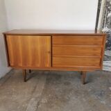 Vintage enfilade, walnut veneer 1970