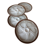 4 Salins oyster plates