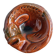 Zoomorphic fish ashtray in glazed terracotta