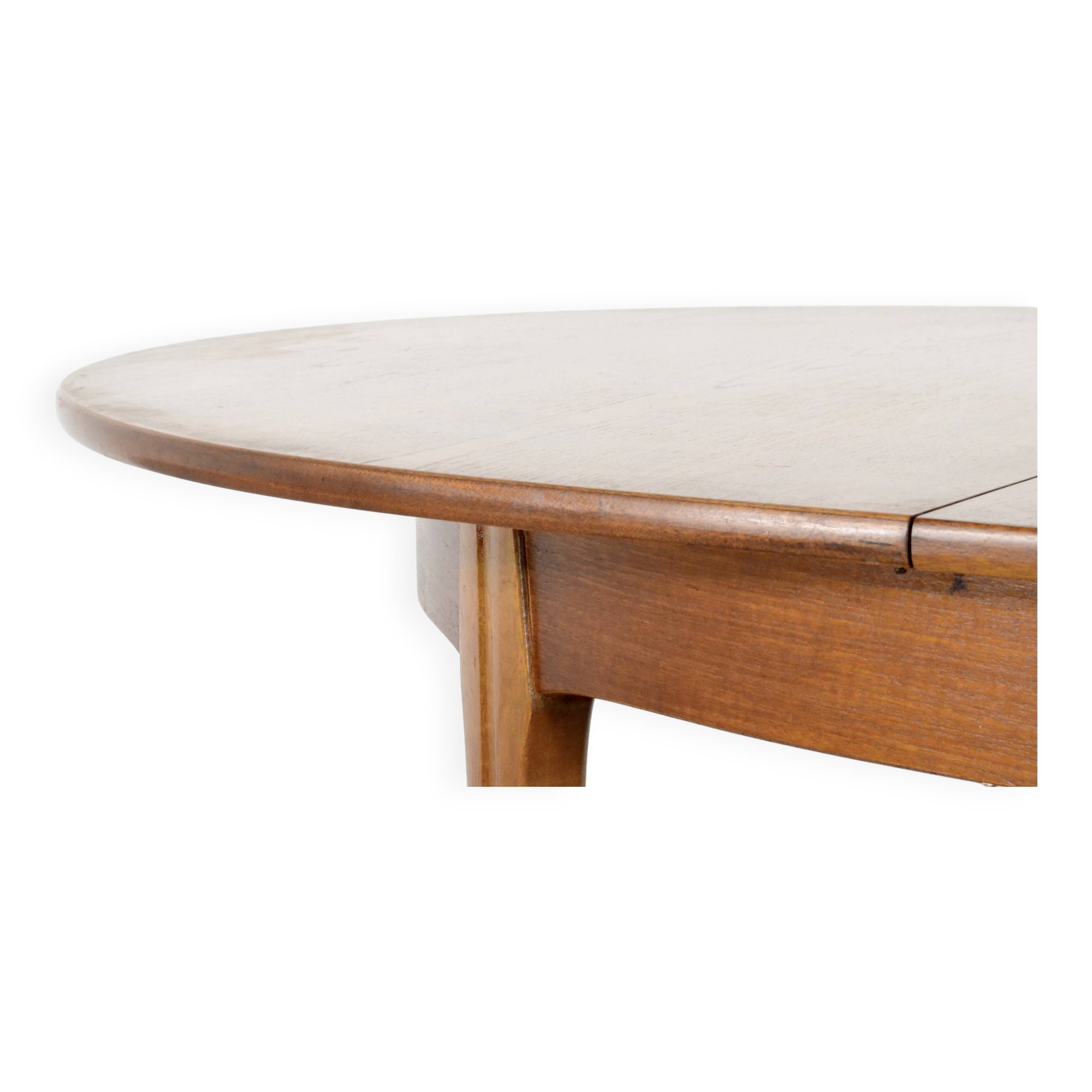 Midcentury Oblong Teak Extending Table. Vintage Modern / Danish / Retro Style .