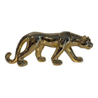 Golden Panther sculpture