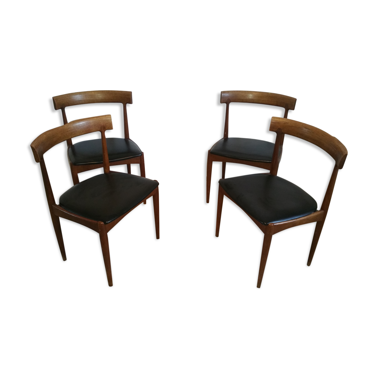 Set of 4 lounge chairs by Johannes Andersen for Denmark, 1960 s