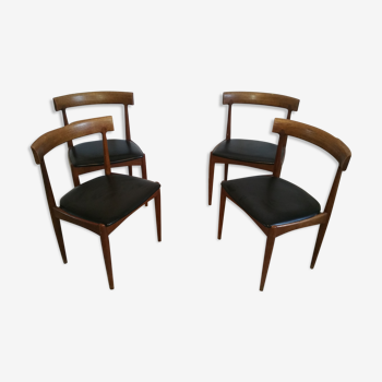 Set of 4 lounge chairs by Johannes Andersen for Denmark, 1960 s