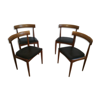 Set of 4 lounge chairs by Johannes Andersen for Denmark, 1960 s