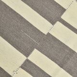 Modern Beige Grey Vintage Kilim Rug, 204x278Cm