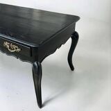 Louis XV Style Flat Desk Black Lacquered 19th Century