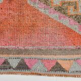 3x11 Shades Of Pink Antique Runner Rug, Handmade Runner Rug, 96x329Cm