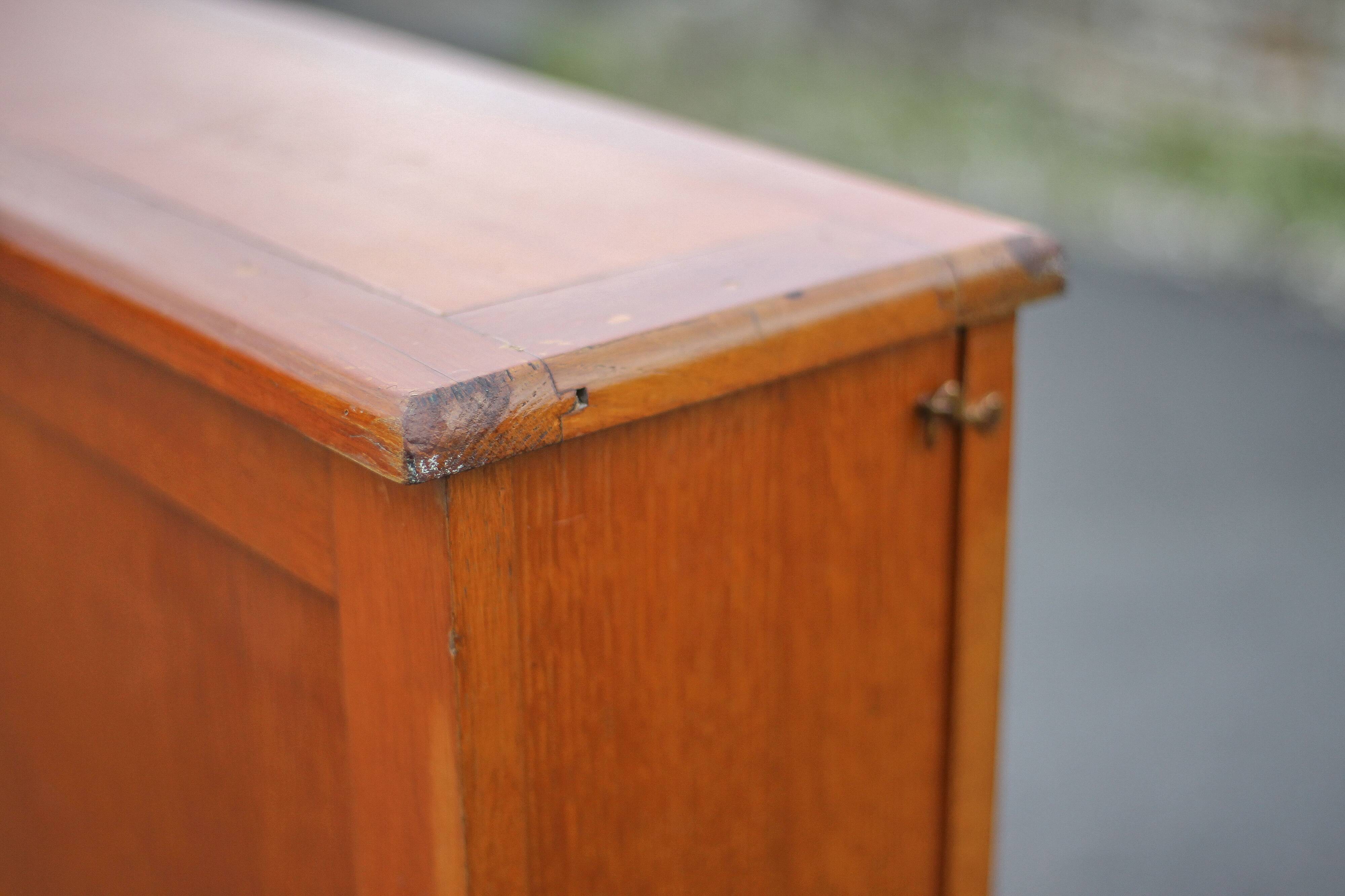 Storage furniture, school furniture, wooden furniture, vintage furniture from the 60s, interior decoration