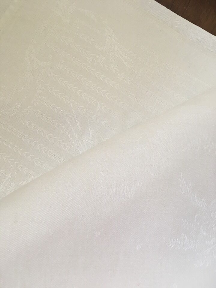 Eight damask towels, C S monogram in the center