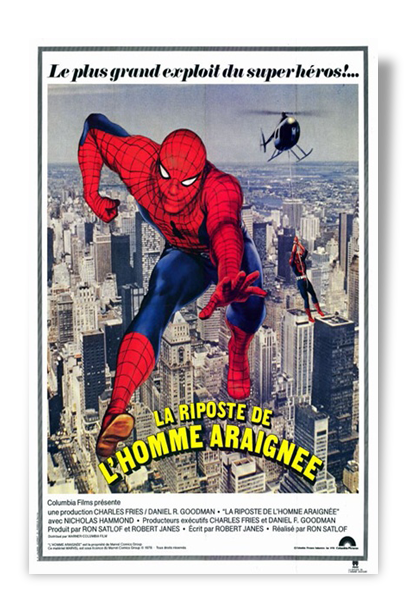 Vintage film poster the response of spiderman Spider man 1978