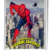 Affiche cinéma vintage la riposte de l'homme araignée spiderman 1978