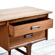 Midcentury Afromosia Desk From A. Younger Designed By John Herbert. Vintage