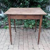 Old end table in oak
