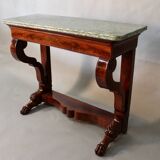 Mahogany console with marble top, Restoration period