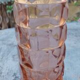Vase en verre rosaline