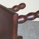 Wooden footrest stool turned solid vintage