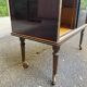 Illuminated bar cabinet Hollywood Regency black and gold 1970