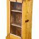 Showcase burmese teak wall shelf with original yellow patina