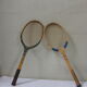 Lot of two wooden tennis rackets Florence de Courtie et Revenge
