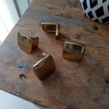Vintage furniture handles in solid gilded brass