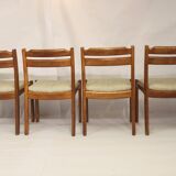 Set of 4 chairs dyrlund year 60 in teak