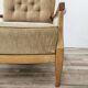 70s beech living room armchair