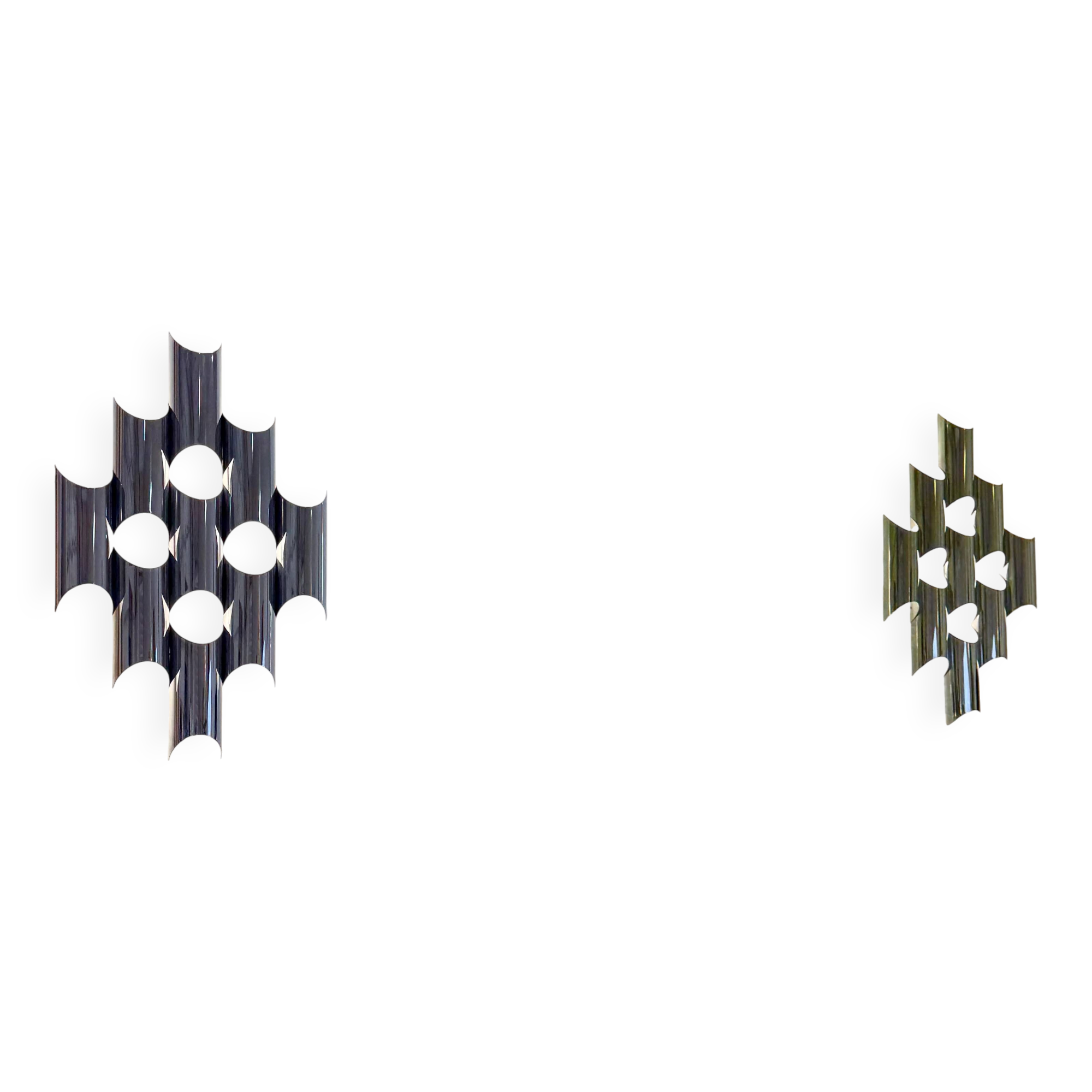 Large pair of wall sconces "Organ" by Raak Amsterdam, 1970s
