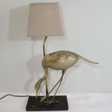 Lampe de table model Ibis laiton vintage 1970