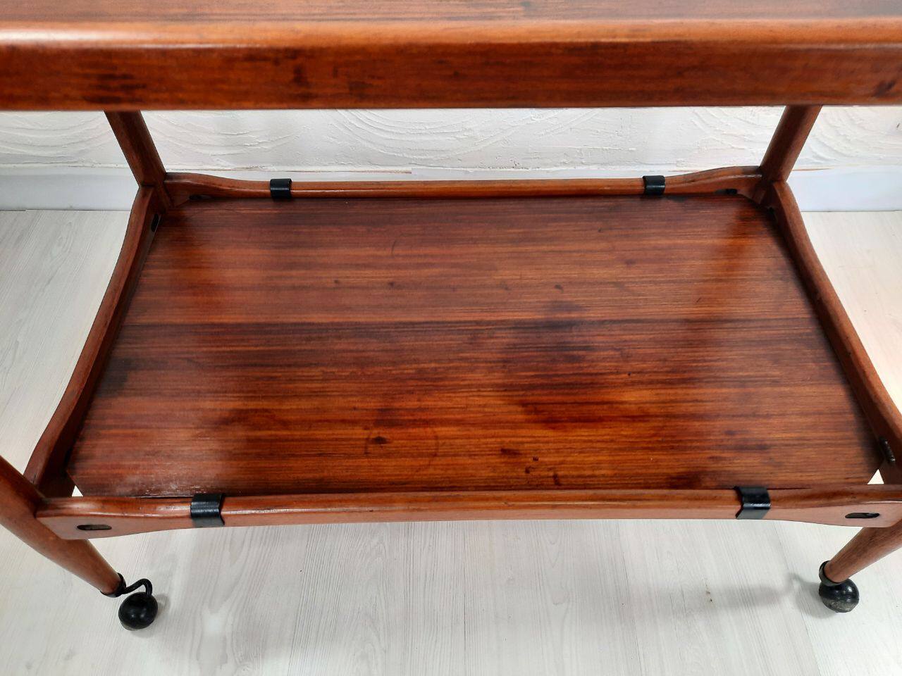 Wooden food trolley 1950