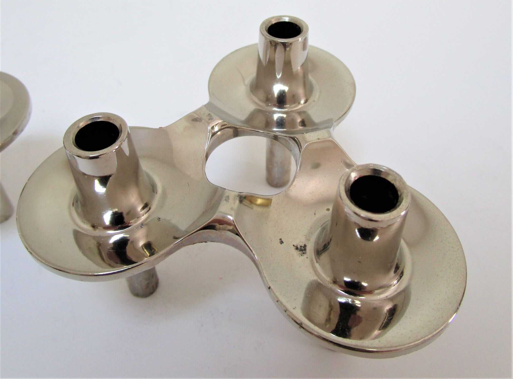 Pair of orion candle holders by fritz nagel and caesar stoffi