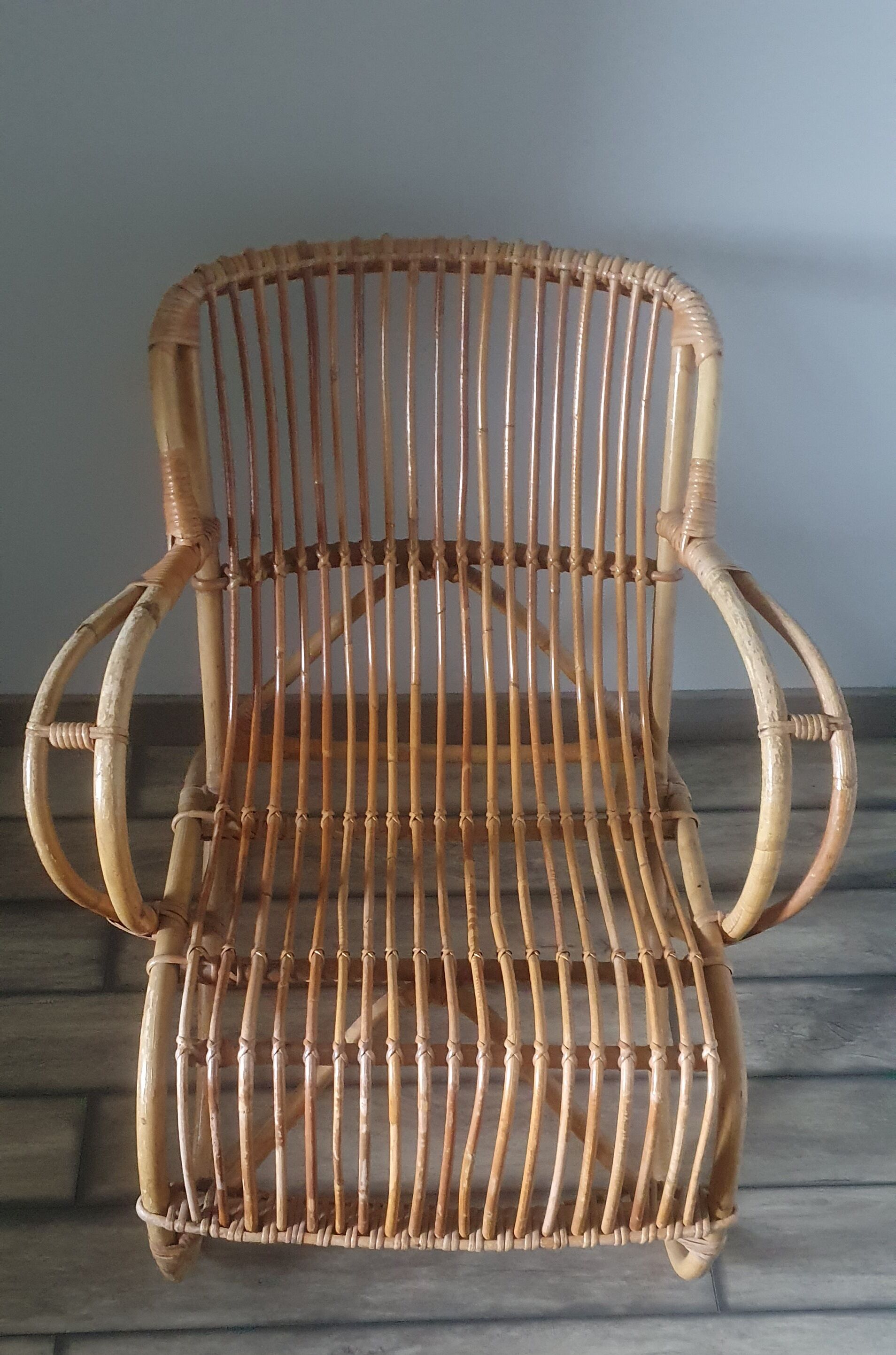Rattan armchair
