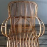 Rattan armchair
