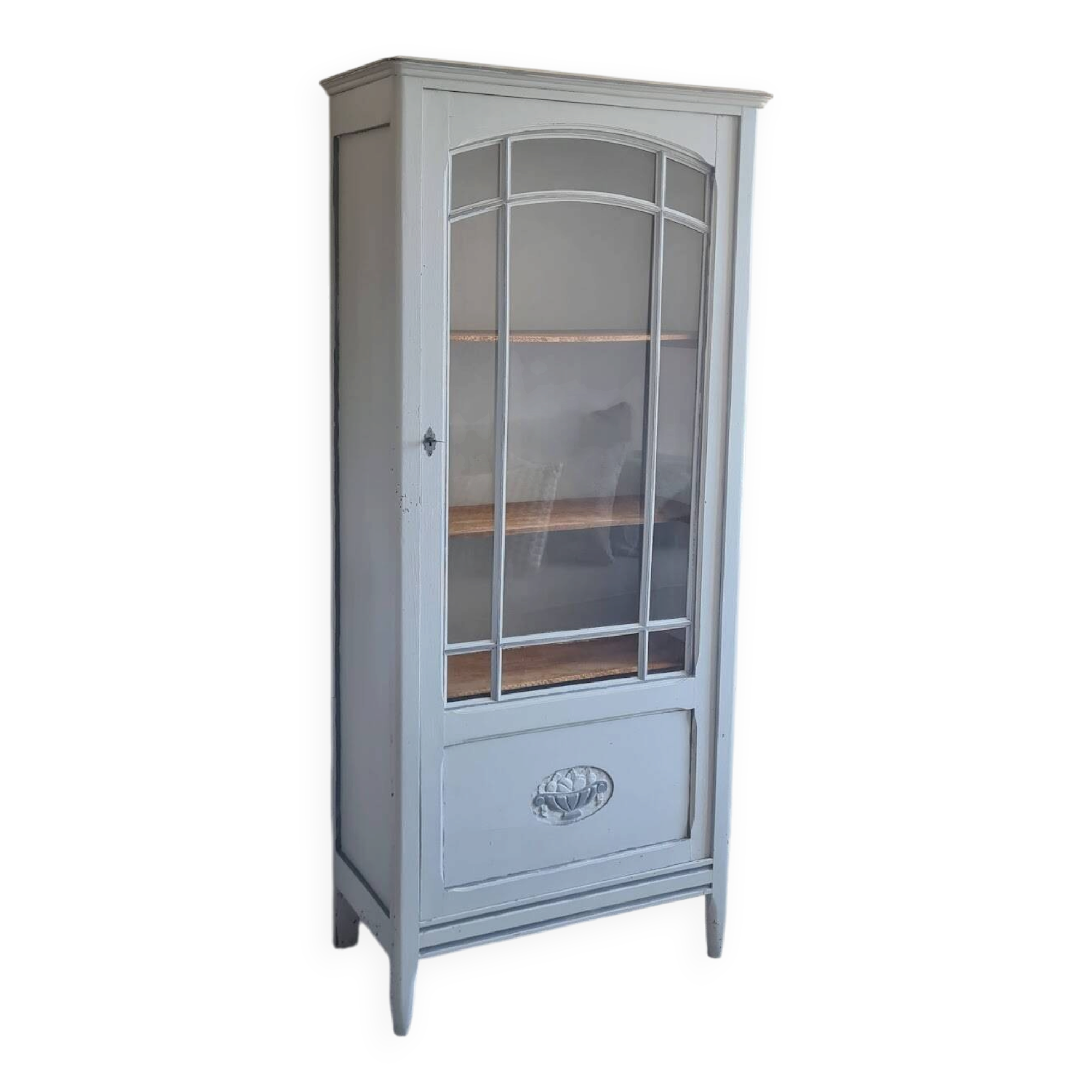 Parisian Art Deco glass cabinet