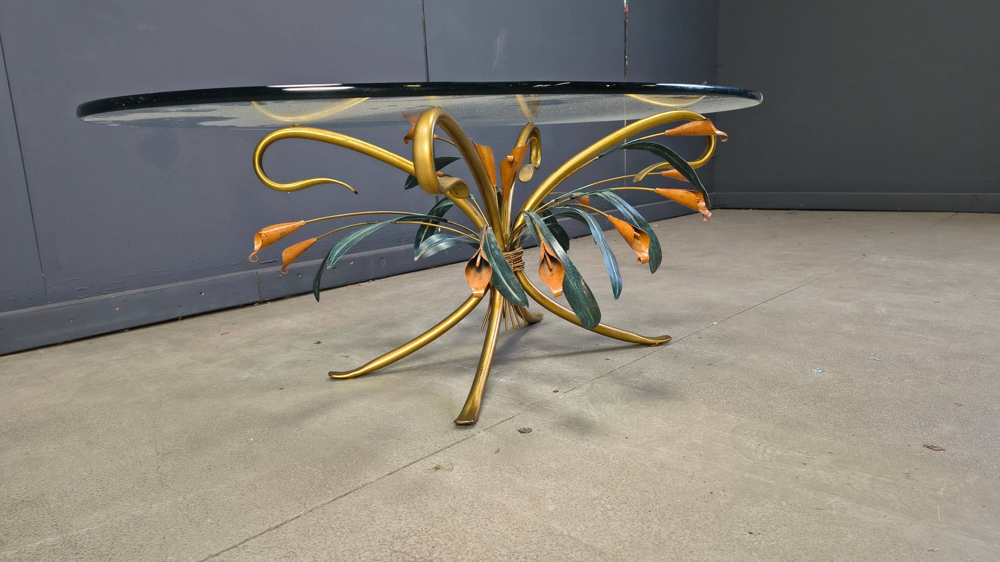 Table basse florentine dans le style de Hans Kögl, années 1970
