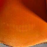 Fauteuil crapaud orange