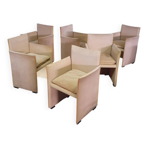 Ensemble (6) de Mario Bellini 401 chaises Break pour Cassina, années 1990