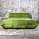 Original Togo velvet bed by Michel Ducaroy for Ligne Roset, 1970s