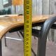 Industrial high stool Toupie in wood and metal, 1960s