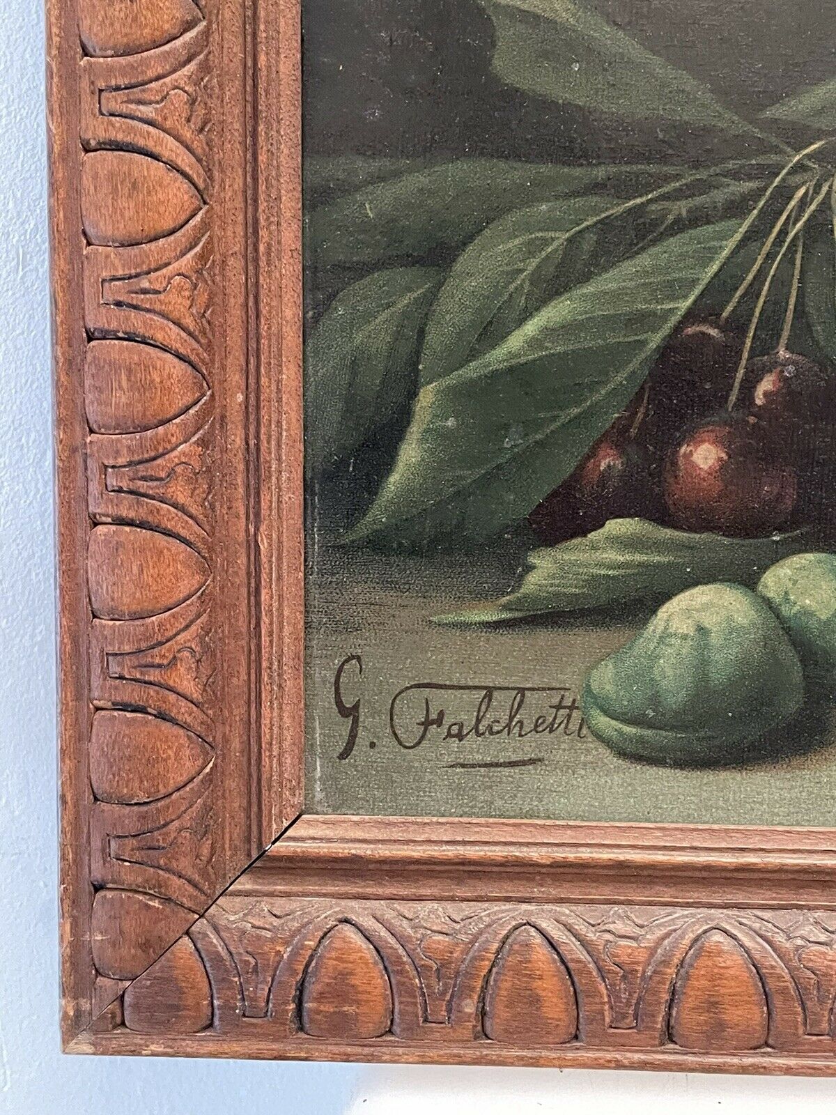 " g. falchetti ", still life with fruits