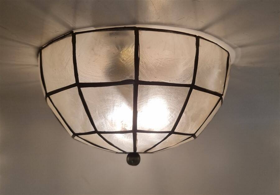 Mother of pearl ceiling light