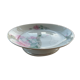 Porcelain compotier motifs of roses art deco signed HB France