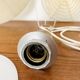 Raffia Bast and Walnut Pendant Lamp by Temde