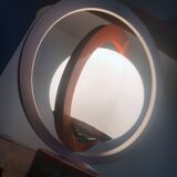 Pair of Vintage Table Lamps • Saturn • Steel and Glass • Space Age • 1960